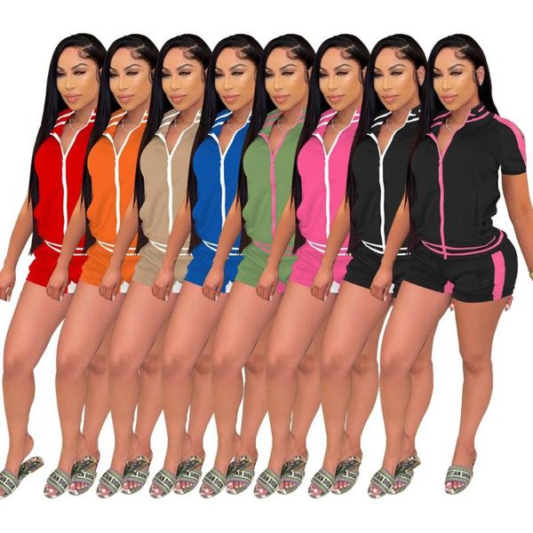 women's tracksuits womens casual 2 piece tracksuit block color zip up sweatshirt cut out cold shoulder short sleeve pants jogger shorts, Gray
women's tracksuits womens casual 2 piece tracksuit block color zip up sweatshirt cut out cold shoulder short sleeve pants jogger shorts, Gray