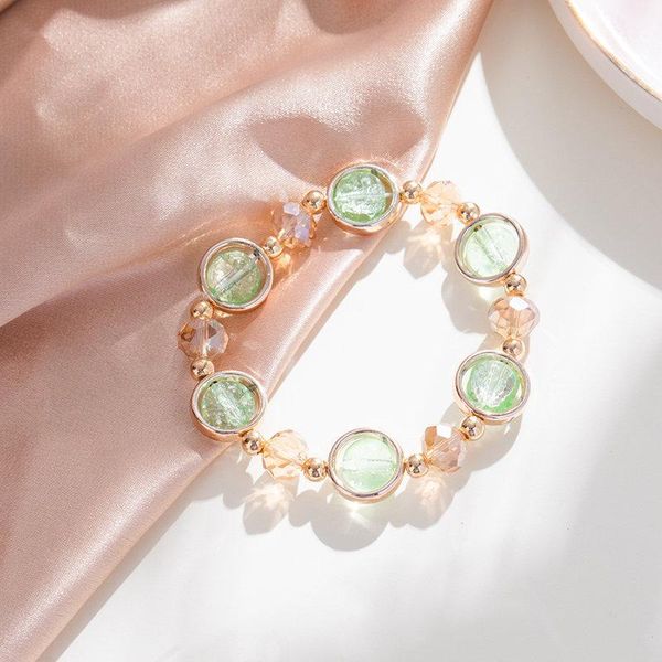 charm bracelets all-match popcorn bracelet women's small fresh student girlfriends couple color beaded, Golden;silver
charm bracelets all-match popcorn bracelet women's small fresh student girlfriends couple color beaded, Golden;silver