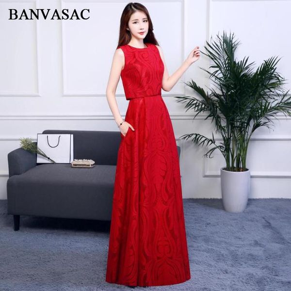 party dresses banvasac 2021 o neck lace embroidery a line long evening elegant sleeveless backless prom gowns, White;black
party dresses banvasac 2021 o neck lace embroidery a line long evening elegant sleeveless backless prom gowns, White;black