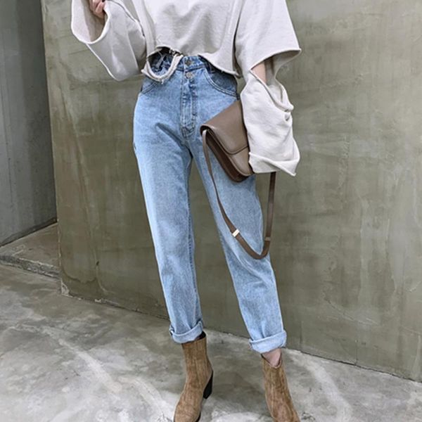 european style vintage high waist straight jeans pant for women streetwear loose female trousers denim ladies women's, Blue
european style vintage high waist straight jeans pant for women streetwear loose female trousers denim ladies women's, Blue