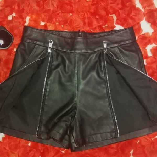 fashion women double zipper sheepskin genuine leather shorts night club slim fit female casual short trousers women's, White;black
fashion women double zipper sheepskin genuine leather shorts night club slim fit female casual short trousers women's, White;black