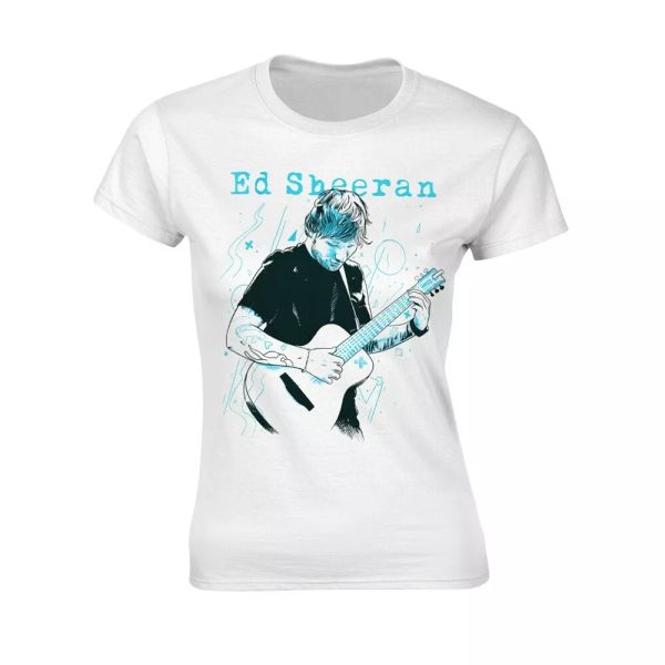 ladies ed sheeran acoustic guitar divide official women women t-shirt, White;black
ladies ed sheeran acoustic guitar divide official women women t-shirt, White;black