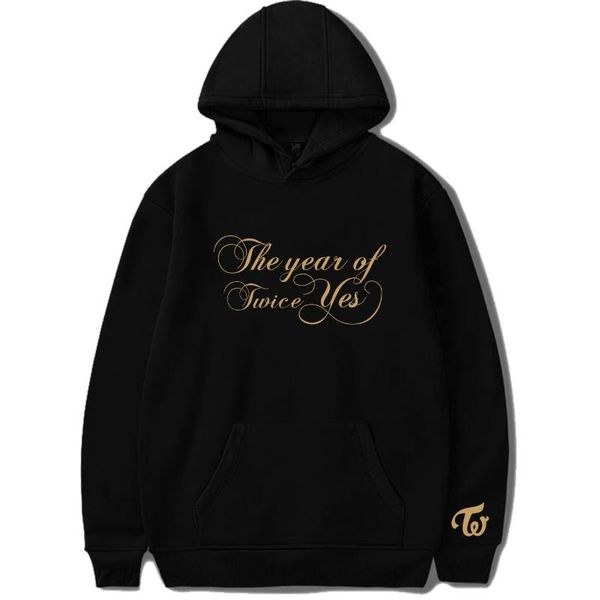 women's hoodies & sweatshirts kpop twice 3rd special the year of "yes" support thick hooded plus size pullovers fans collecti, Black
women's hoodies & sweatshirts kpop twice 3rd special the year of "yes" support thick hooded plus size pullovers fans collecti, Black