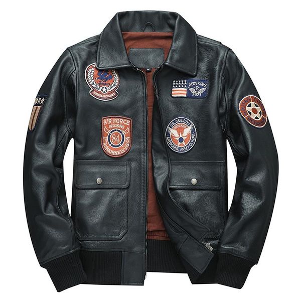 men's leather & faux 2021 black pilot genuine jacket men military style plus size 4xl real natural cowhide autumn aviation coat
men's leather & faux 2021 black pilot genuine jacket men military style plus size 4xl real natural cowhide autumn aviation coat