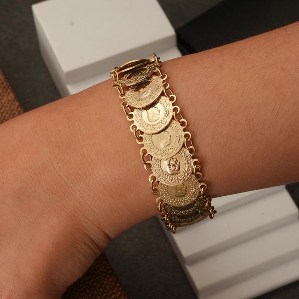 charm bracelets gold color coins bangle for women men turkish coin bracelet muslim islamic arabic bridal gifts, Golden;silver
charm bracelets gold color coins bangle for women men turkish coin bracelet muslim islamic arabic bridal gifts, Golden;silver