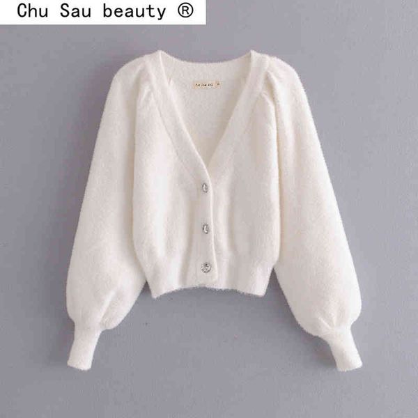 fashion autumn winter solid soft mohair women knitted cardigan casual v-neck single-breasted cardigans sweaters 210508, White
fashion autumn winter solid soft mohair women knitted cardigan casual v-neck single-breasted cardigans sweaters 210508, White