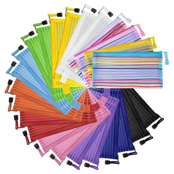 pencil bags pouch, 24 pack zipper mesh pouch multipurpose travel bags, pouches bulk for school office supplies
pencil bags pouch, 24 pack zipper mesh pouch multipurpose travel bags, pouches bulk for school office supplies