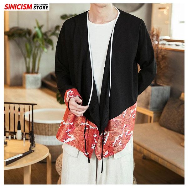 men's casual shirts sinicism store 2021 cotton linen open stitch loose men patchwork long sleeve shirt male autumn chinese clothes 5xl, White;black
men's casual shirts sinicism store 2021 cotton linen open stitch loose men patchwork long sleeve shirt male autumn chinese clothes 5xl, White;black