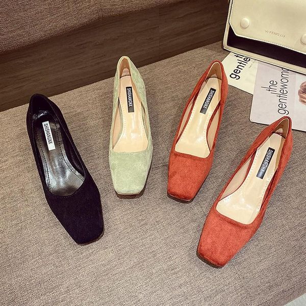 dress shoes work high heels square heel all-match women's shallow mouth single british style pedal x724, Black
dress shoes work high heels square heel all-match women's shallow mouth single british style pedal x724, Black