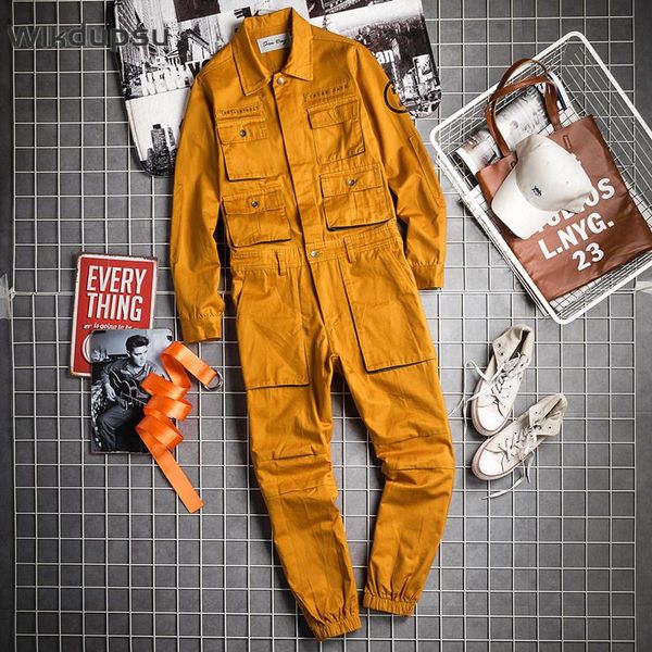 men's pants fashion harajuka mens long sleeve cargo overalls pockets hip hop rompers jumpsuit casual streetwear male clothes, Black
men's pants fashion harajuka mens long sleeve cargo overalls pockets hip hop rompers jumpsuit casual streetwear male clothes, Black