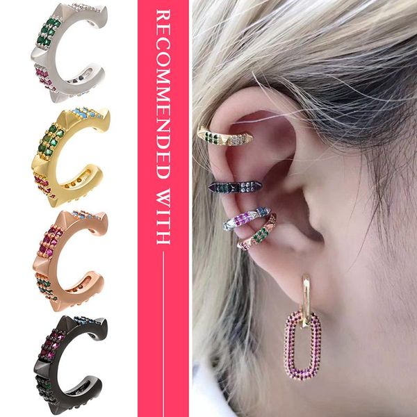 clip-on & screw back hecheng 1pc rainbow ear cilp wholesale bones for women colorful earrings gold silver color accessories jewelry ve130
clip-on & screw back hecheng 1pc rainbow ear cilp wholesale bones for women colorful earrings gold silver color accessories jewelry ve130