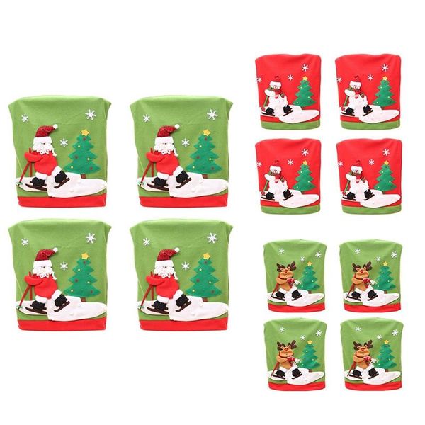 christmas chair covers,xmas cap elk back covers,for banquet decorations covers