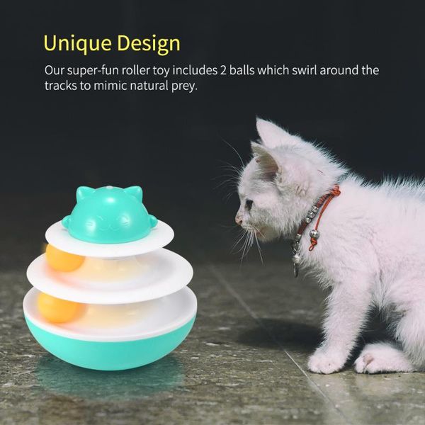 cat toys two-layer turntable interactive catching ball 2-level tower tracks toy household
cat toys two-layer turntable interactive catching ball 2-level tower tracks toy household