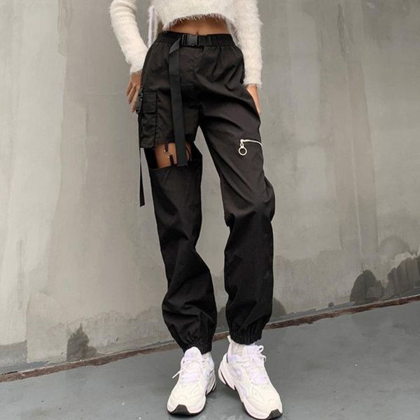 women's pants & capris fashion female jogger women high waist long sweatpants hollow punk workwear belt buckle zipper casual streetwear, Black;white
women's pants & capris fashion female jogger women high waist long sweatpants hollow punk workwear belt buckle zipper casual streetwear, Black;white