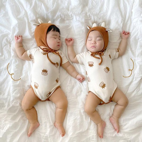 rompers tong bai si 2021 summer baby bodysuits toddler one piece infant boys and girls clothes cute cattle pattern hat, Blue
rompers tong bai si 2021 summer baby bodysuits toddler one piece infant boys and girls clothes cute cattle pattern hat, Blue