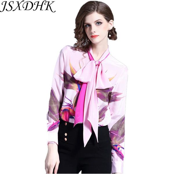 women's blouses & shirts jsxdhk pink long sleeve women office ol blouse 2021 autumn runway bow collar print flowers formal shirt casual, White
women's blouses & shirts jsxdhk pink long sleeve women office ol blouse 2021 autumn runway bow collar print flowers formal shirt casual, White