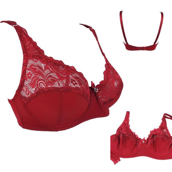 bras floral bra plus size lingerie femme lace push up brassiere bralette c d large cup big underwire for women, Red;black
bras floral bra plus size lingerie femme lace push up brassiere bralette c d large cup big underwire for women, Red;black