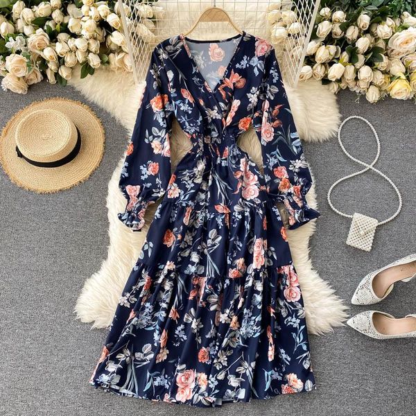 casual dresses foamlina vintage floral print midi dress women elegant long sleeve v neck elastic waist a line beach daily robe, Black;gray
casual dresses foamlina vintage floral print midi dress women elegant long sleeve v neck elastic waist a line beach daily robe, Black;gray
