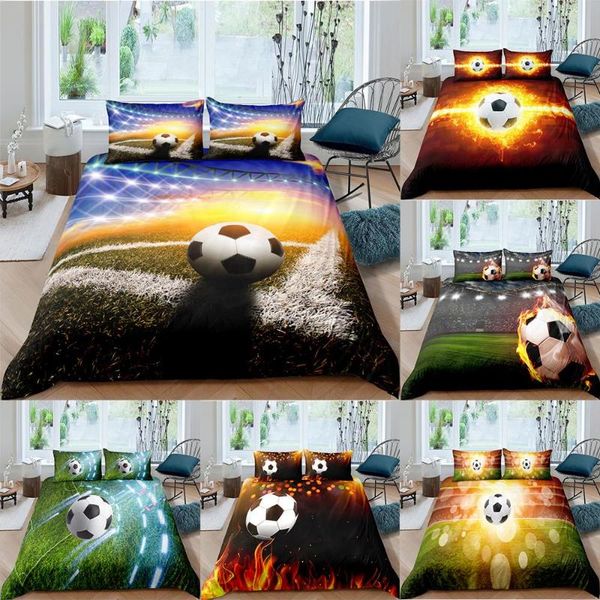 bedding sets sports football set duvet cover and pillowcase luxury home textiles 3d digital printing pattern
bedding sets sports football set duvet cover and pillowcase luxury home textiles 3d digital printing pattern