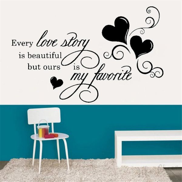 wall stickers decals every love story is beautiful quote bedroom livingroom decor removable text creative mural dw20880
wall stickers decals every love story is beautiful quote bedroom livingroom decor removable text creative mural dw20880