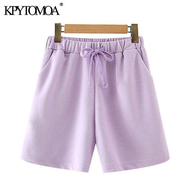 women chic fashion with drawstring straight shorts vintage high elastic waist pockets female short pants mujer 210416, White;black
women chic fashion with drawstring straight shorts vintage high elastic waist pockets female short pants mujer 210416, White;black