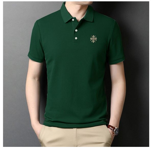 summer short-sleeved t-shirt loose casual men's large size shirt lapel polo shirt compassionate chrysanthemum embroidery, White;black
summer short-sleeved t-shirt loose casual men's large size shirt lapel polo shirt compassionate chrysanthemum embroidery, White;black
