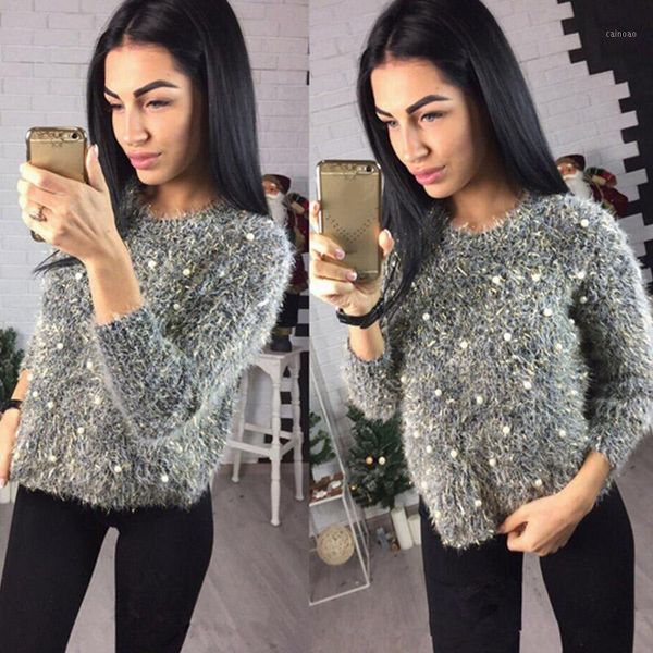 women's sweaters beading pearl fluffy women knitted crop o neck slim female pullover 2021 fall winter mohaire fashion casual clothe, White;black
women's sweaters beading pearl fluffy women knitted crop o neck slim female pullover 2021 fall winter mohaire fashion casual clothe, White;black