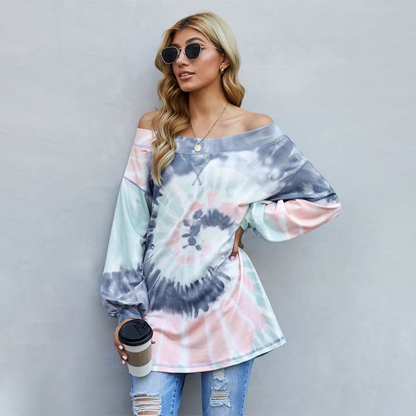 trendy iadies' sweaters shiying sweater long style spring and autumn casual tie dye printed one neck women's 253754hoodies, Black
trendy iadies' sweaters shiying sweater long style spring and autumn casual tie dye printed one neck women's 253754hoodies, Black