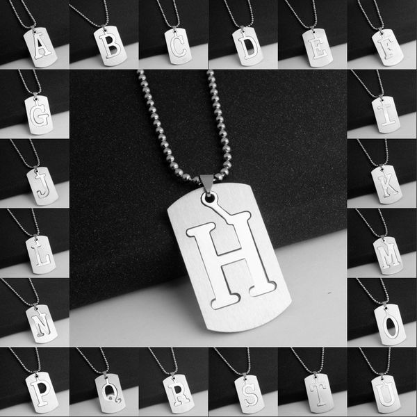 budrovky stainless steel 26 initial letter alphabet necklace military army dog tags mens pendant link chain hip hop necklacesdio chan contac, Silver
budrovky stainless steel 26 initial letter alphabet necklace military army dog tags mens pendant link chain hip hop necklacesdio chan contac, Silver