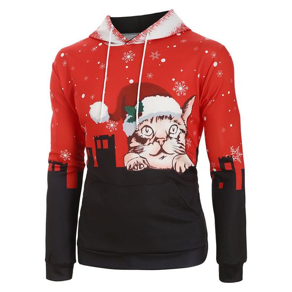 christmas elk snowflake loose hoodie visual impact party punk gothic round neck sweater hoodie, Black
christmas elk snowflake loose hoodie visual impact party punk gothic round neck sweater hoodie, Black
