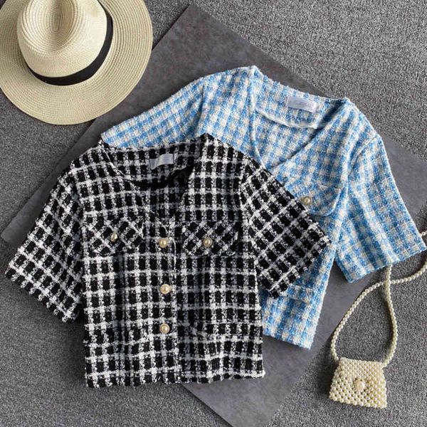 2021 summer tweed female plaid jacket short woolen jackets fashion vintage outerwear women's coat harvest, Black;brown
2021 summer tweed female plaid jacket short woolen jackets fashion vintage outerwear women's coat harvest, Black;brown