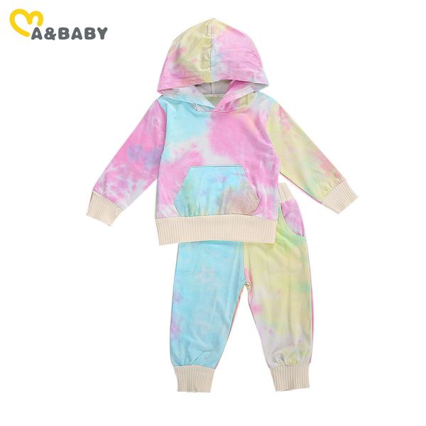 6m-4y autumn spring infant toddler baby kid girl tie dye clothes long sleeve hooded pants outfits 210515, White
6m-4y autumn spring infant toddler baby kid girl tie dye clothes long sleeve hooded pants outfits 210515, White