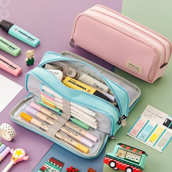 storage bags large capacity pencil case zipper grid canvas pencilcase school student kid pouch bag 3 compartments stationary
storage bags large capacity pencil case zipper grid canvas pencilcase school student kid pouch bag 3 compartments stationary