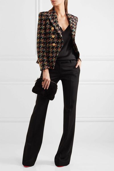 women's suits & blazers fall winter blazer outerwear double-breasted woolen coat lion metal buttons streetwear fashion slim jacket suit, White;black
women's suits & blazers fall winter blazer outerwear double-breasted woolen coat lion metal buttons streetwear fashion slim jacket suit, White;black