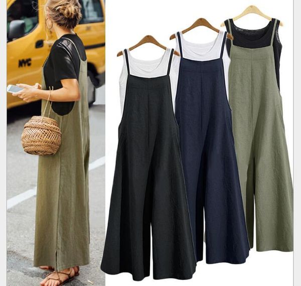 women's jumpsuits & rompers women casual jumpsuit plus size long loose solid bib wide leg overalls pants summer sleeveless clubwear pan, Black;white
women's jumpsuits & rompers women casual jumpsuit plus size long loose solid bib wide leg overalls pants summer sleeveless clubwear pan, Black;white