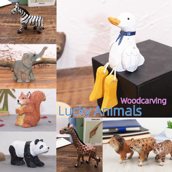 decorative objects & figurines hand made lucky animal creative home decoration ornaments wood carving crafts pine wooden tiger lion panda du
decorative objects & figurines hand made lucky animal creative home decoration ornaments wood carving crafts pine wooden tiger lion panda du