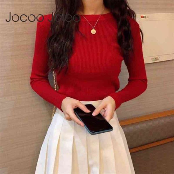 korean long sleeve o neck knitteed sweater casual solid pullovers all-match vintage jumpers women clothes 210416, White;black
korean long sleeve o neck knitteed sweater casual solid pullovers all-match vintage jumpers women clothes 210416, White;black