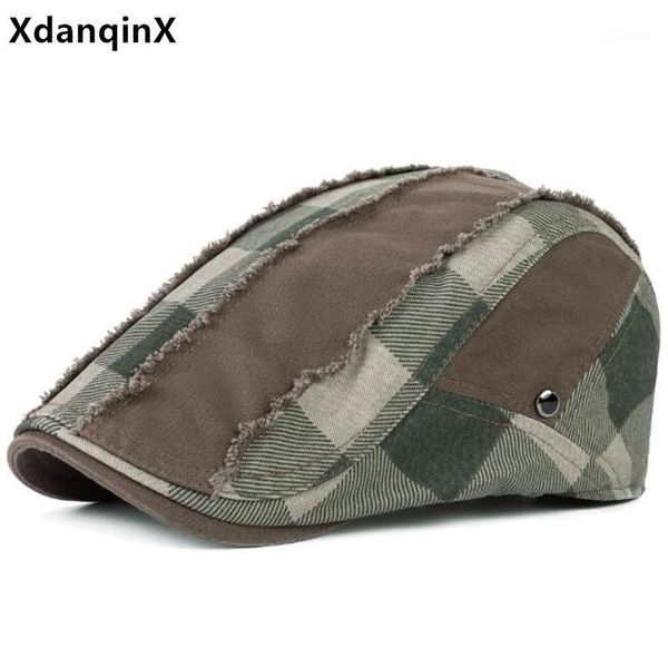 xdanqinx novelty 100% cotton berets for men and women old burrs retro personality trend tongue cap fixed stitching couple hats, Blue;gray
xdanqinx novelty 100% cotton berets for men and women old burrs retro personality trend tongue cap fixed stitching couple hats, Blue;gray