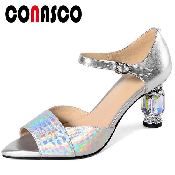 women sandals peep toe pumps fashion elegant genuine leather crystal high heels wedding party prom shoes woman, Black
women sandals peep toe pumps fashion elegant genuine leather crystal high heels wedding party prom shoes woman, Black
