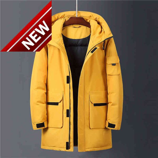 men's long down jacket 2021 winter new fashion casual hooded thicken warm white duck coat male brand gray yellow beige, Black
men's long down jacket 2021 winter new fashion casual hooded thicken warm white duck coat male brand gray yellow beige, Black