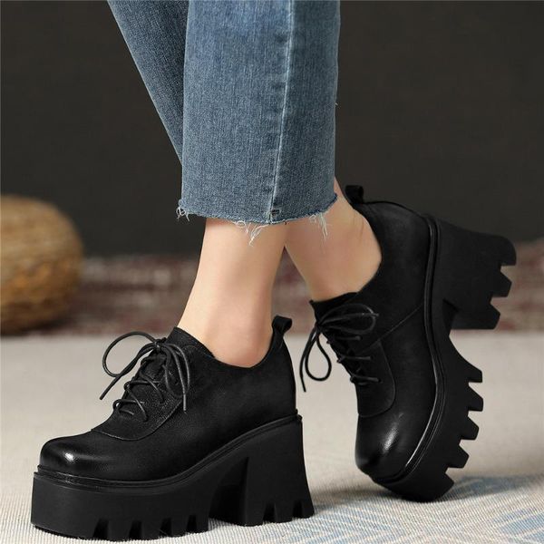 women lace up genuine leather high heel military ankle boots female low square toe chunky platform pumps shoes casual, Black
women lace up genuine leather high heel military ankle boots female low square toe chunky platform pumps shoes casual, Black