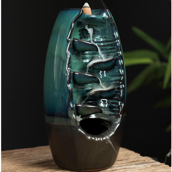 backflow incense burner waterfall ceramic smoke mountain river handicraft censer holder home decor gift with 100 cones fragrance lamps
backflow incense burner waterfall ceramic smoke mountain river handicraft censer holder home decor gift with 100 cones fragrance lamps
