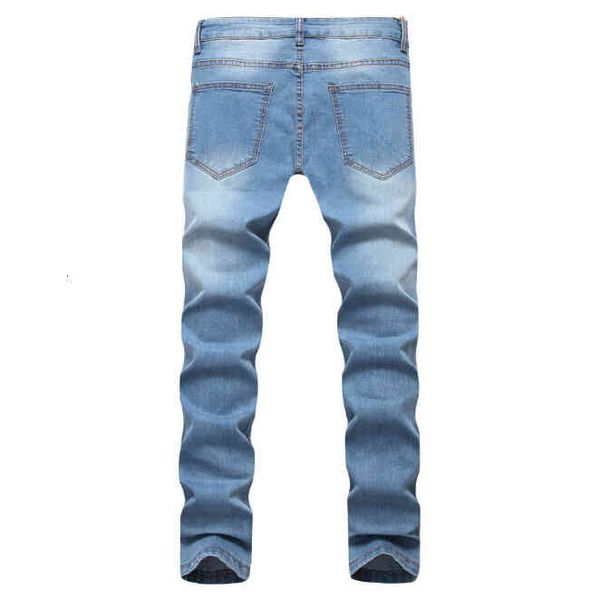 men's jeans light blue denim men spring ripped fashion straight long pants holes design trousers clothing for male nku1
men's jeans light blue denim men spring ripped fashion straight long pants holes design trousers clothing for male nku1