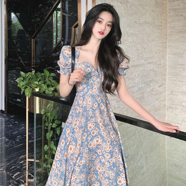 dresses for women summer korean version of retro small daisy floral dress female waist was thin a-line skirt casual, Black;gray
dresses for women summer korean version of retro small daisy floral dress female waist was thin a-line skirt casual, Black;gray