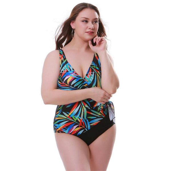plus size one piece swimwear 2021 arrival bikini printed multi color leaf u-back bathing suit for women traje de baño women's, White;black
plus size one piece swimwear 2021 arrival bikini printed multi color leaf u-back bathing suit for women traje de baño women's, White;black