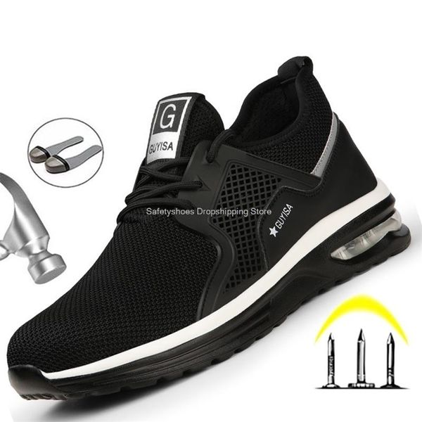 breathable safety shoes men's lightweight puncture proof steel toe cap anti-smashing air mesh work sneakers footwear 211217, Black;brown
breathable safety shoes men's lightweight puncture proof steel toe cap anti-smashing air mesh work sneakers footwear 211217, Black;brown