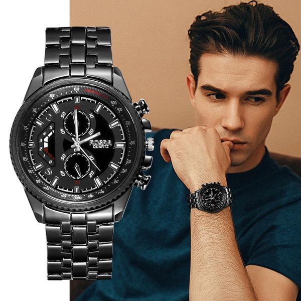 wristwatches luxury men's watch black quartz casual business wristwatch stainless steel watches for relogio masculino, Slivery;brown
wristwatches luxury men's watch black quartz casual business wristwatch stainless steel watches for relogio masculino, Slivery;brown