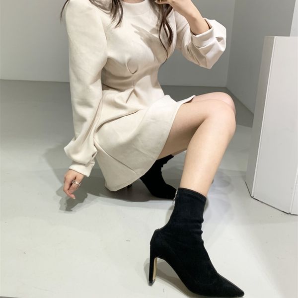 casual dresses autumn and winter retro slim a-line high waist long puff sleeve dress mini loose vestido dresses for women party 2, Black;gray
casual dresses autumn and winter retro slim a-line high waist long puff sleeve dress mini loose vestido dresses for women party 2, Black;gray
