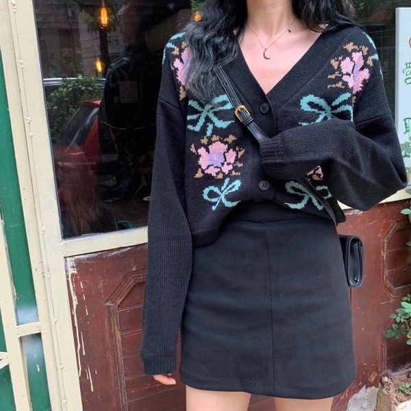 sweaters autumn winter coat korean style elegance knitted long sleeves lace women sweaters, White;black
sweaters autumn winter coat korean style elegance knitted long sleeves lace women sweaters, White;black