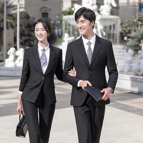 women's two piece pants suit aviation uniform stewardess white collar el front desk work clothes high end for men and women
women's two piece pants suit aviation uniform stewardess white collar el front desk work clothes high end for men and women
